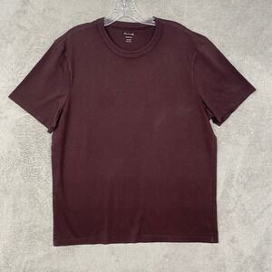 Madewell All Day Tee Men's Burgundy Crew Neck Short Sleeve T Shirt Size M